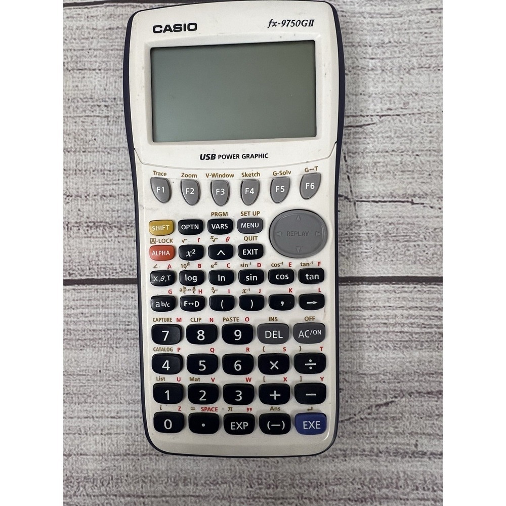 Casio FX-9750GII Graphing Calculator No Cover Tested Working